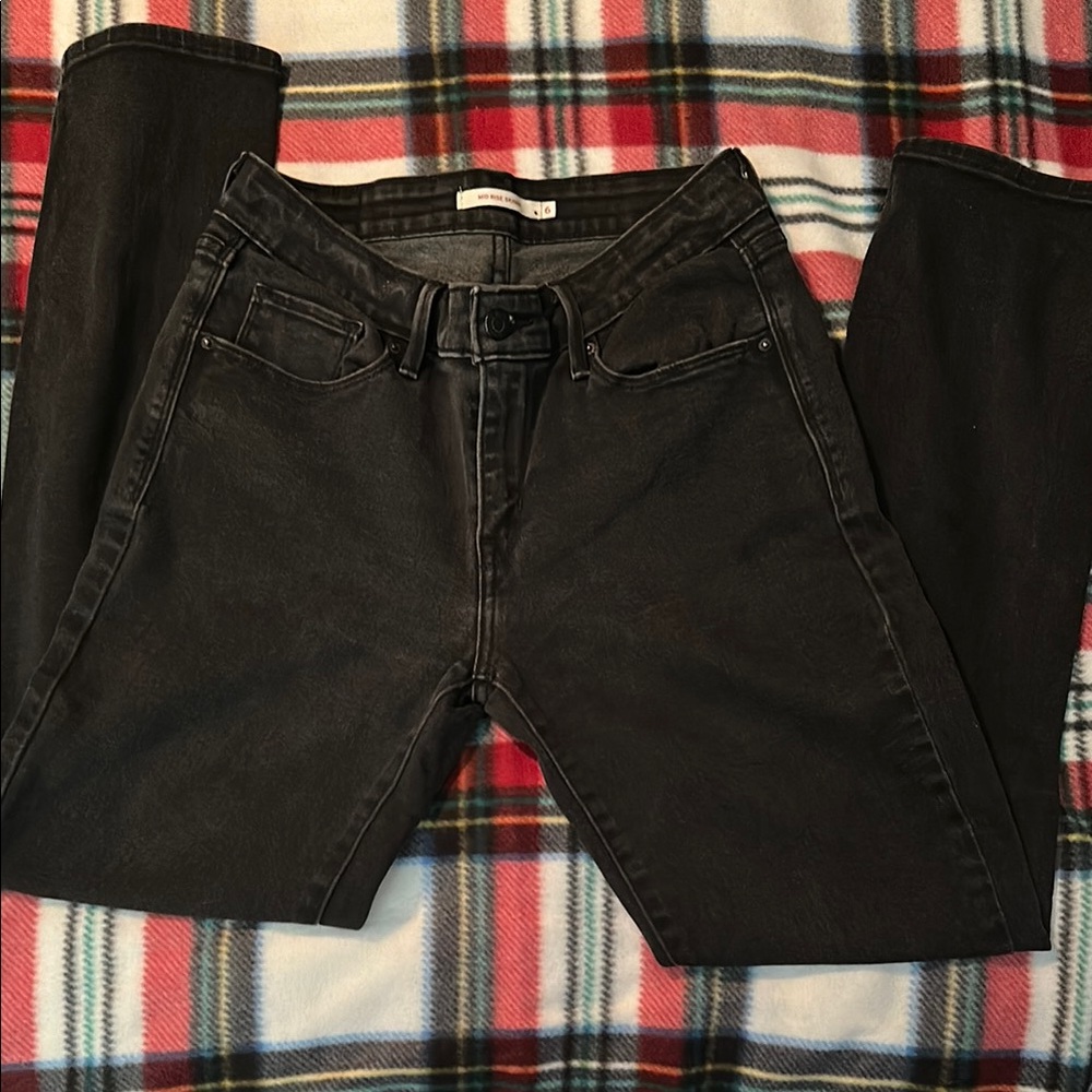 Levi Black Denim Jeans size 6